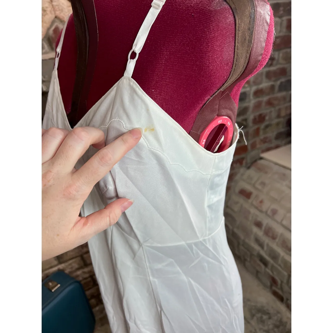 full slip dress white 1960s sears Size M - Image 2