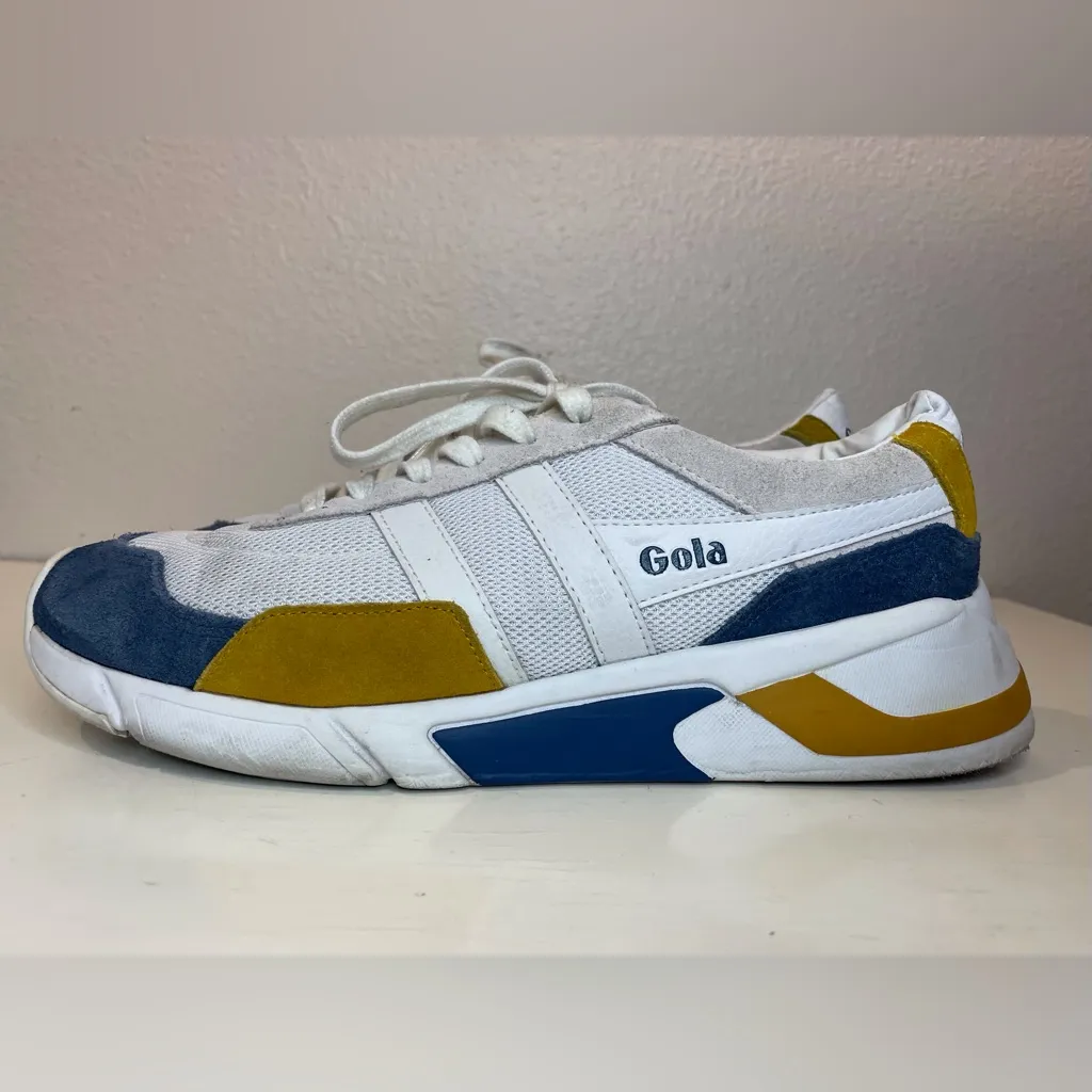 Gola Women’s‎ Yellow Eclipse Sneakers Size 8 White - Image 3
