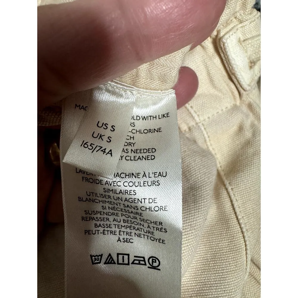 Free People Paper Bag  High Waisted Button Fly w/ Tie Small Viscose Blend Boho - Image 6