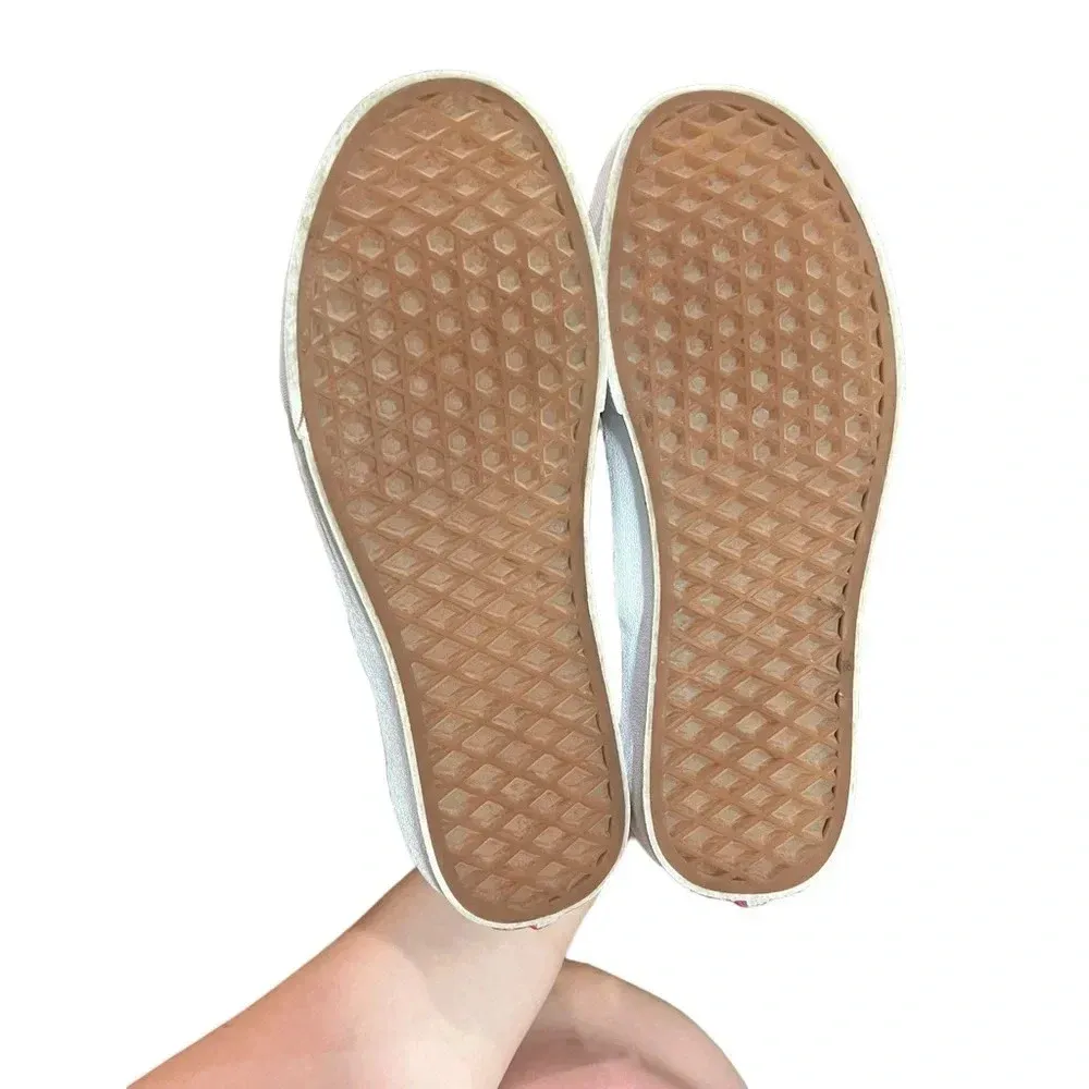 VANS Black All Over Logo Print Classic Slip-Ons Men 5/ Women's 6.5‎ - Image 6