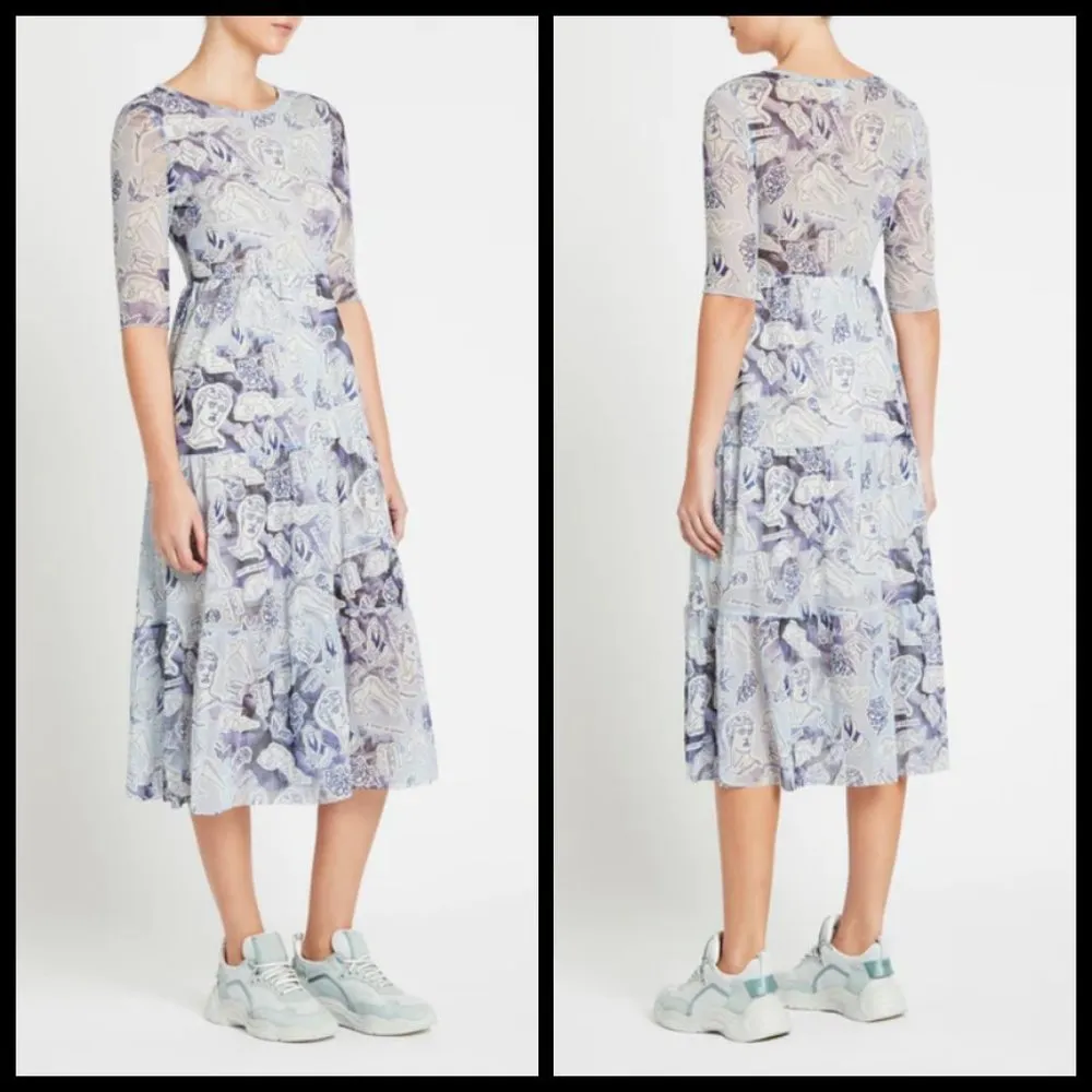 💕BAUM UND PFERDGARTEN💕 Jones Dress Mesh ~ Lilac Rose Tattoo Large Shift - Image 4