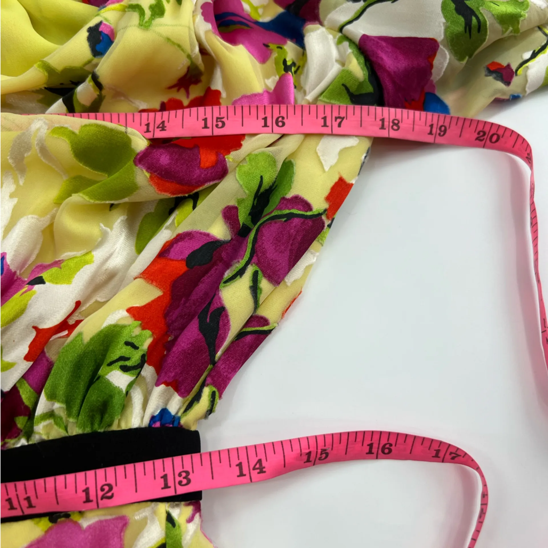 Saloni Olivia Floral Dress Yellow Size 4 - Image 7