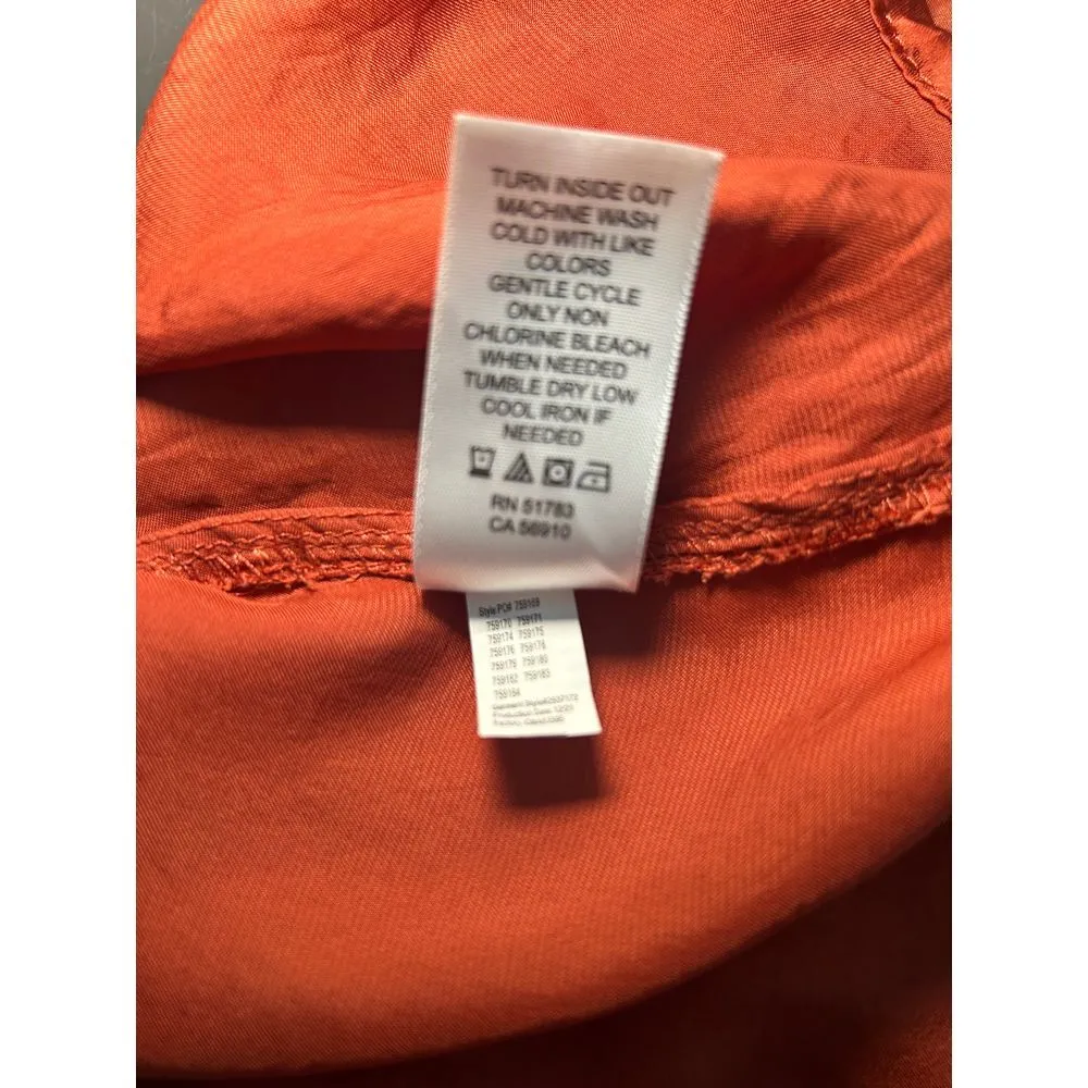 Maurice's‎ Camisole Crinkle Lace Sleeveless Tank Tunic Top Burnt Orange Sz Small - Image 5