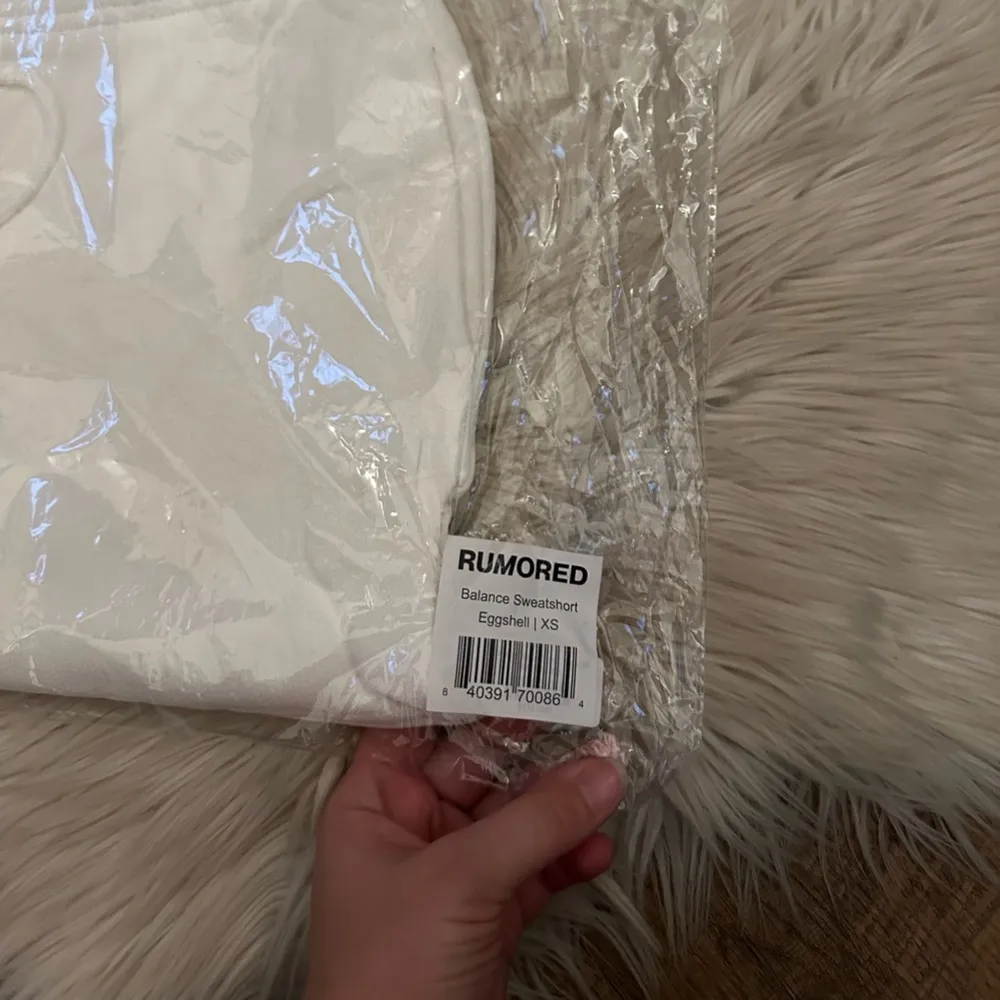 RUMORED Balance Sweatshorts In Eggshell White Size XS - Image 4