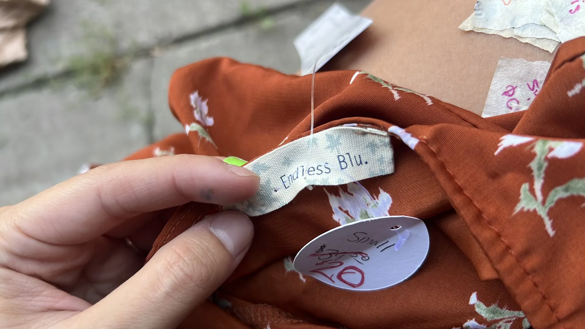 Boutique Dress Orange - Image 3