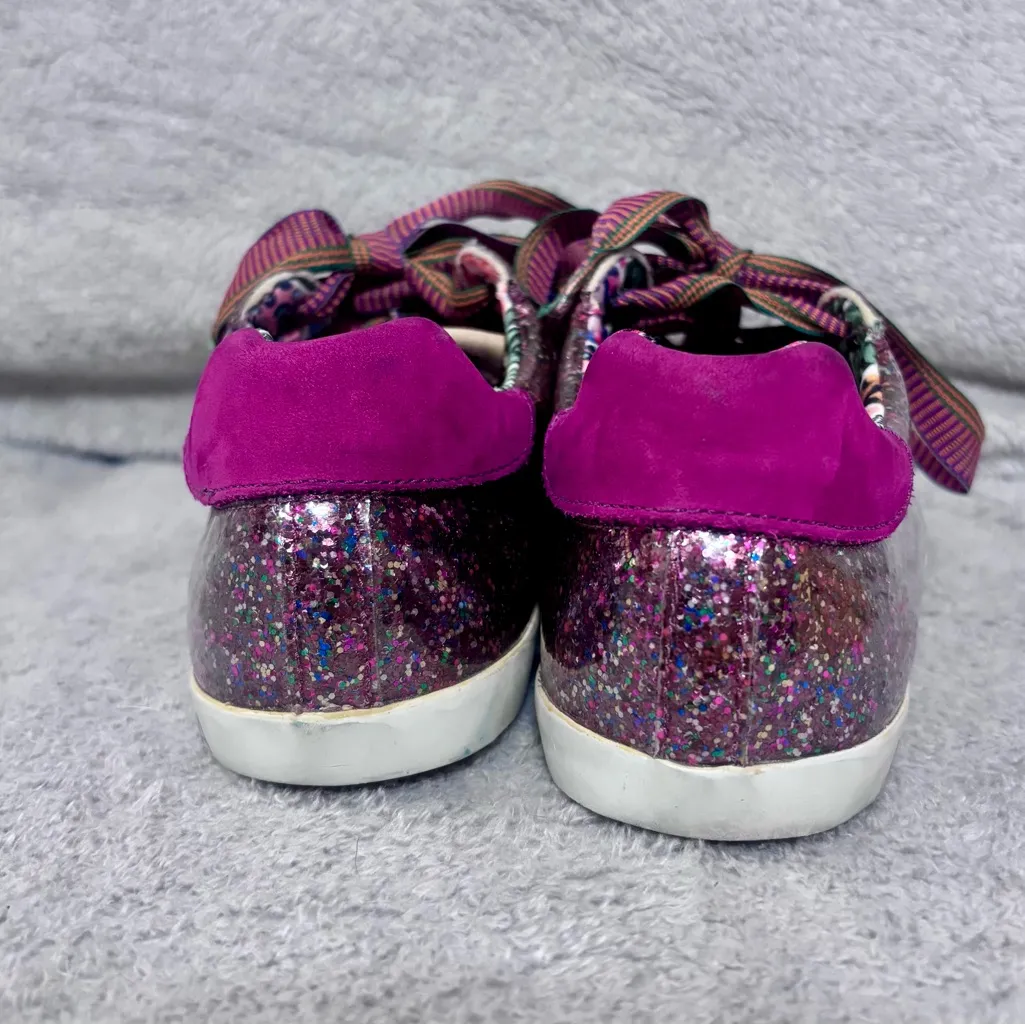 FARM Rio Women’s Sneakers Sz 7 Alma de Purpurina Pink Purple Sparkle Brazil Shoe - Image 7