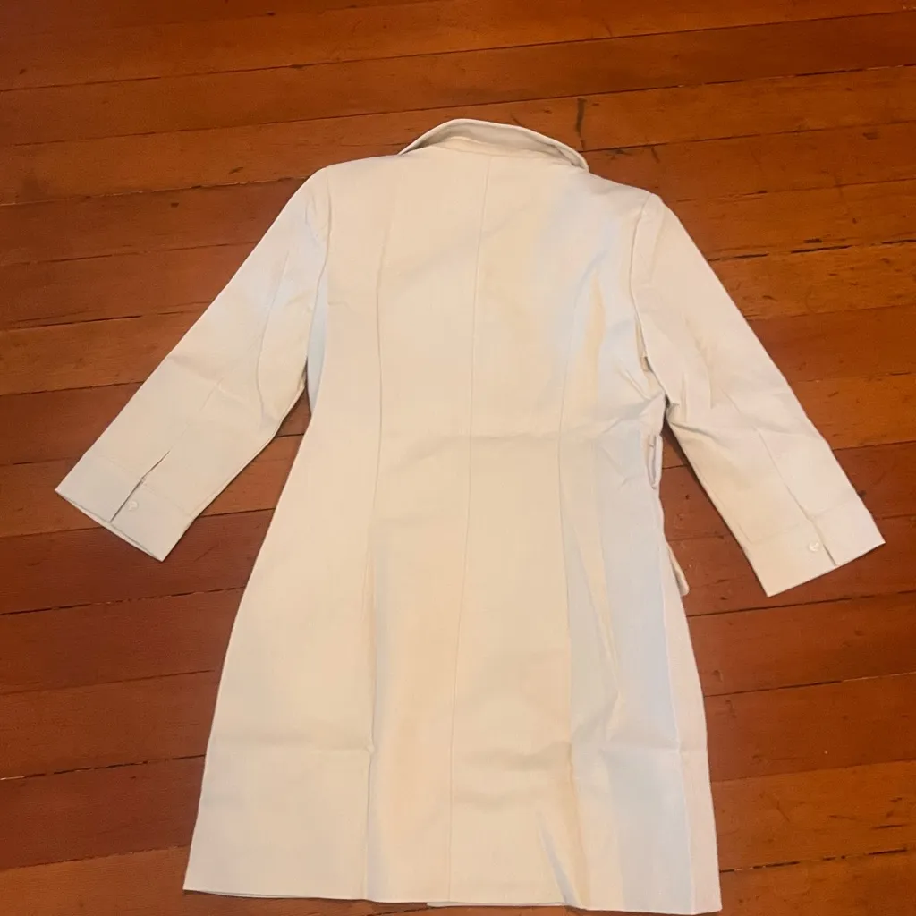 Elegant Cream Blazer Dress - Image 5