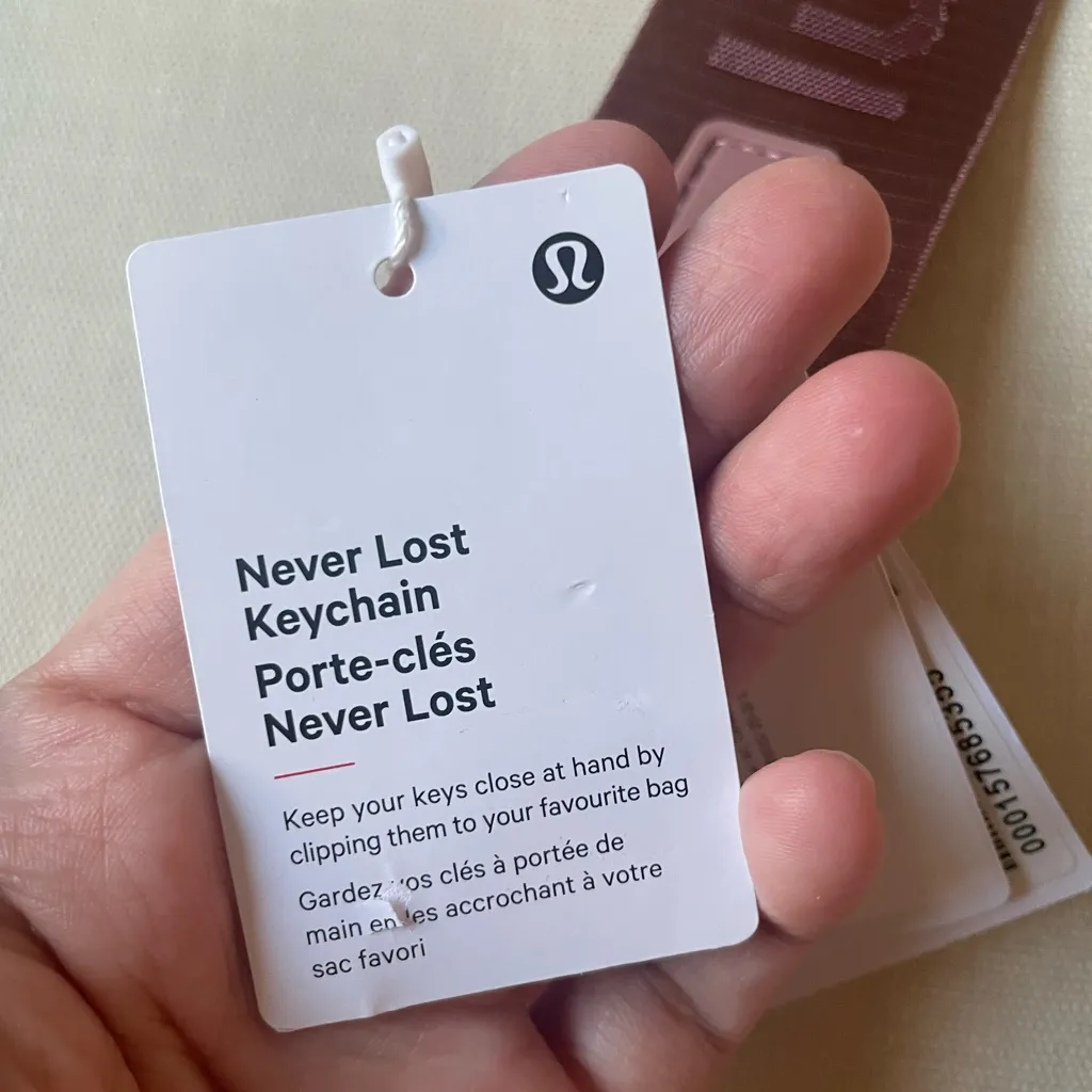 Lululemon Never Lost Keychain - Red Clay/Rose Gold - Image 6