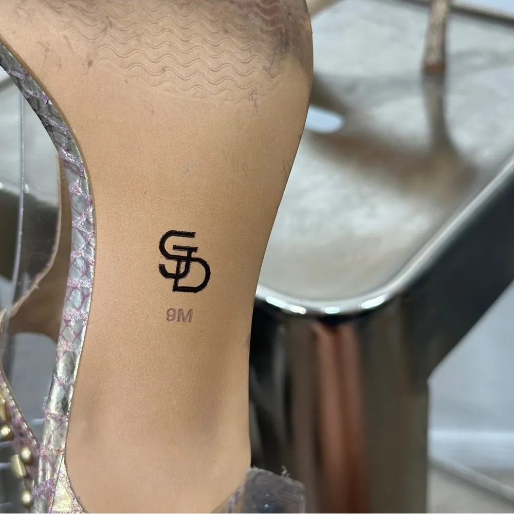 Joan & David Circa Studded Gold and Pink T - Image 6