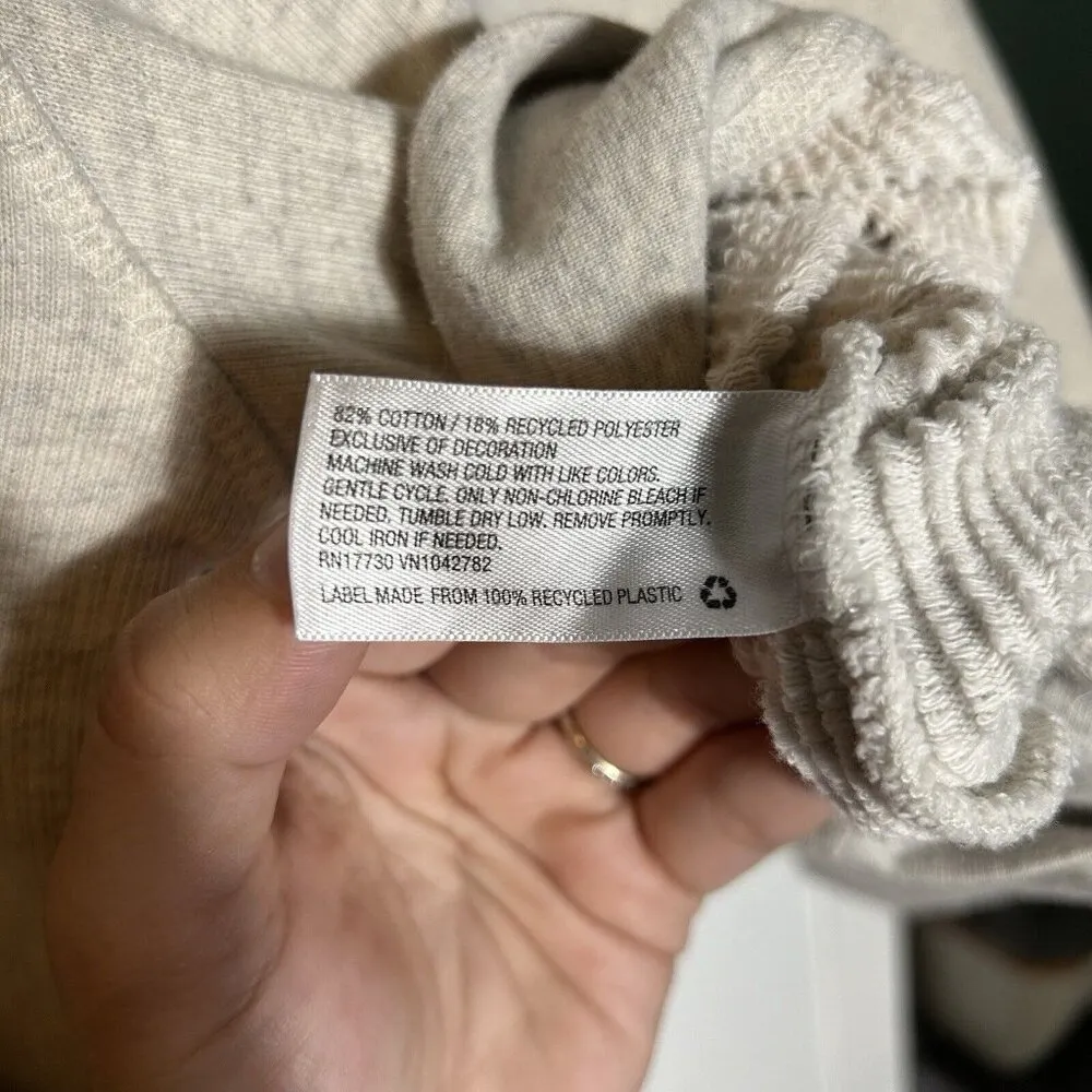 Universal Thread Women's Rib-Knit Sweatshirt Greige Size S‎ - Image 9