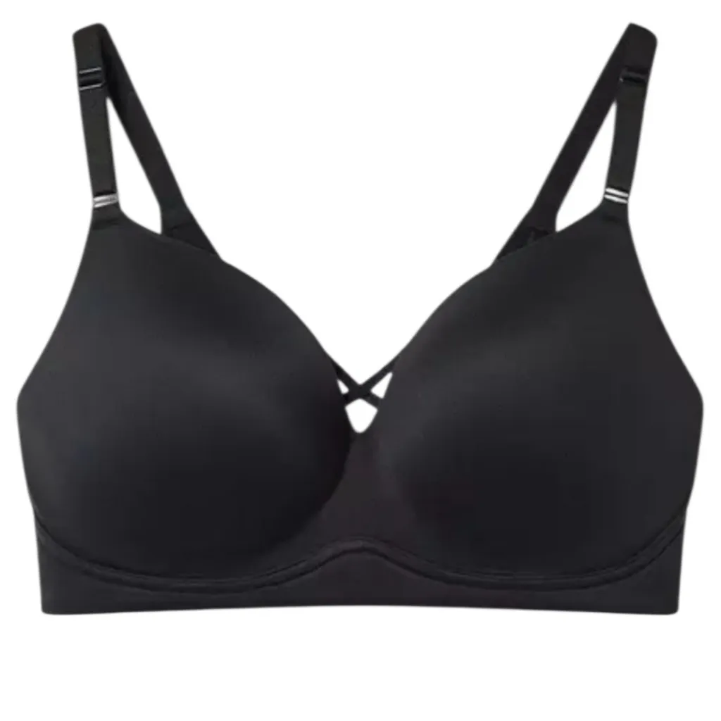 Torrid Dream Wire-Free Push-Up Bra Back Smoothing Wireless 38C Black - Image 3