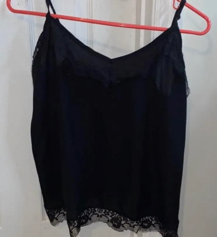 Black Laced Tank top  - Image 2
