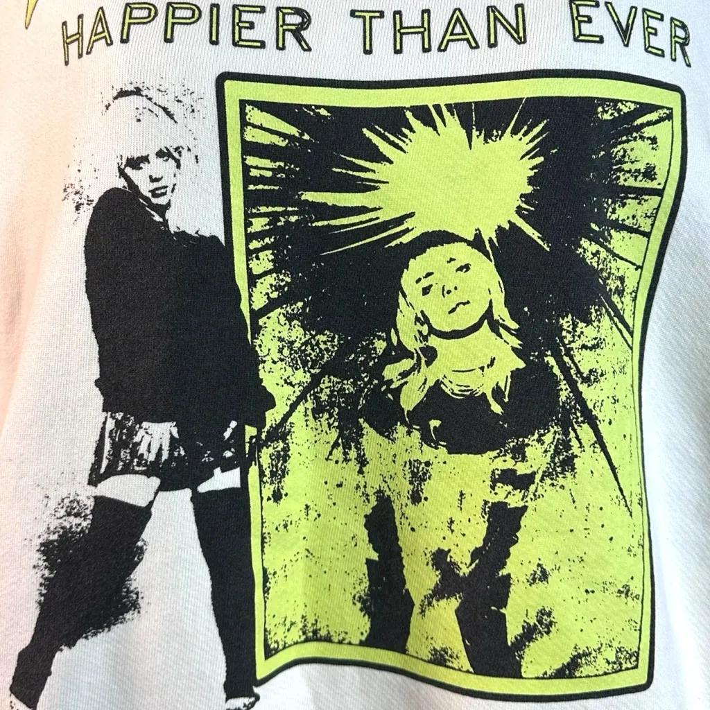 Billie Eilish Official Merch Happier Than Ever 2022 World Tour Hoodie Size Large - Image 5