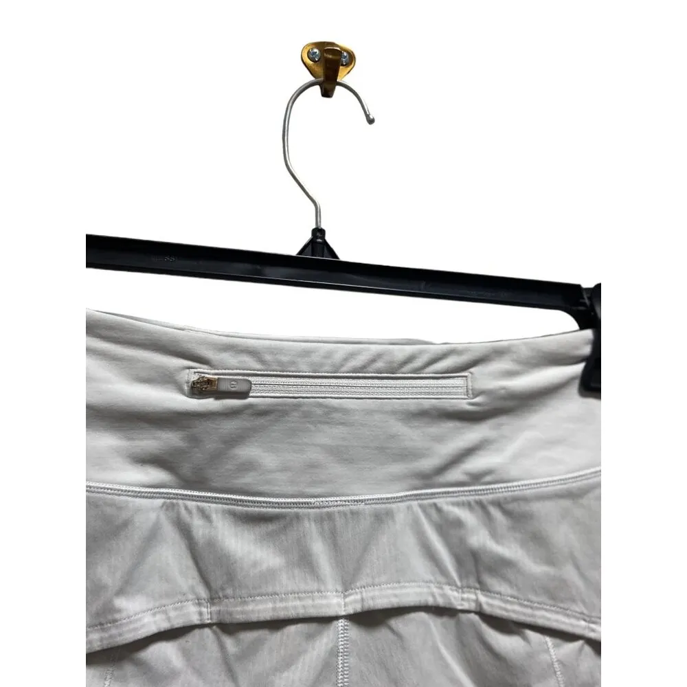 Speed Up Shorts Long 4” Updated Fit Light Gray Size 4 Workout Gym Cute - Image 8