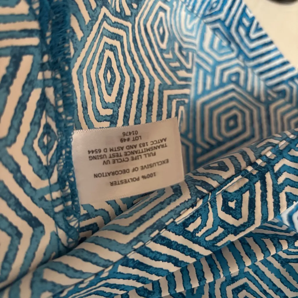 Coolibar Oceanside Tunic Dress Size Small UPF +50 Sun Protection Vacation Resort Blue - Image 5