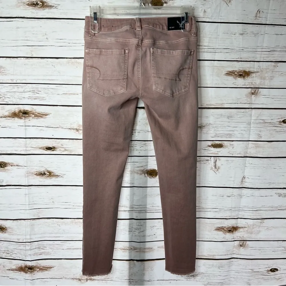 🌱American Eagle Stretch Jegging Crop Light Pink Size 0 - Image 3