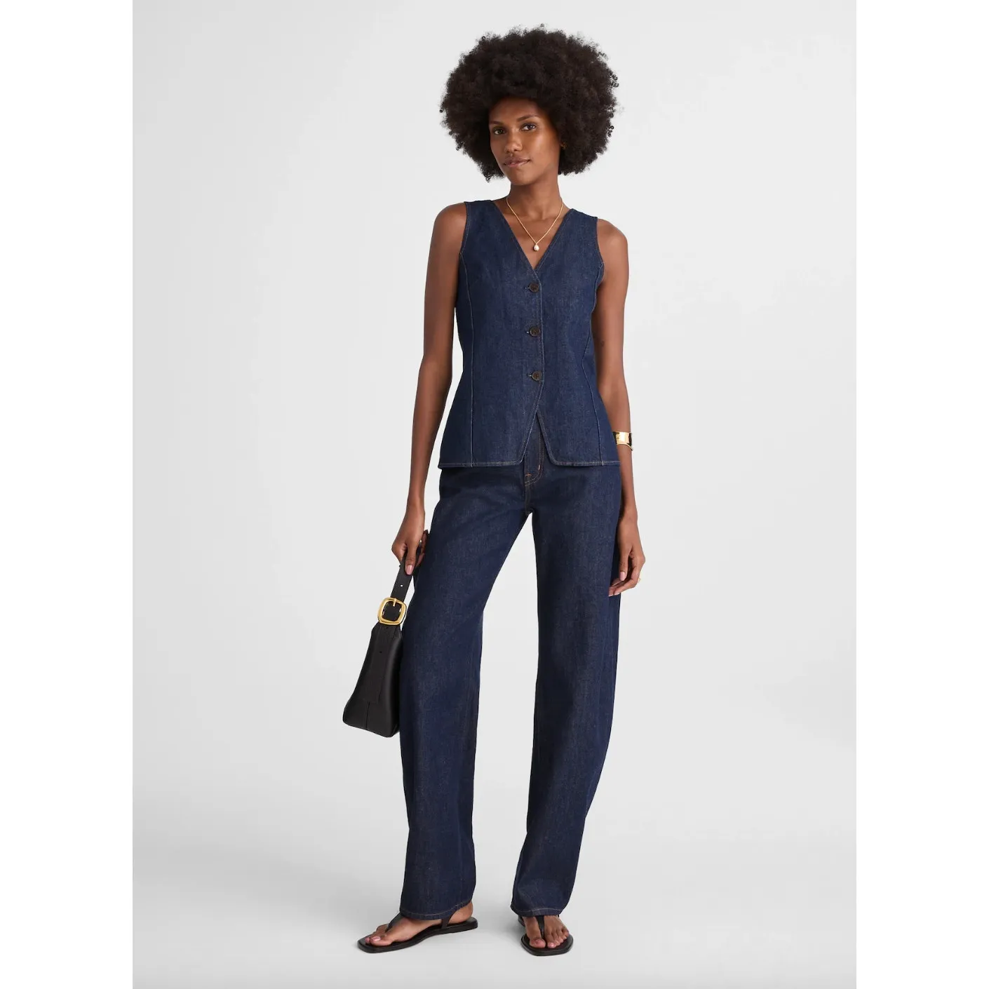 Madewell The Balloon Jean Rinse Wash Dark Blue Rigid High Rise Barrel US 26 NWT - Image 6