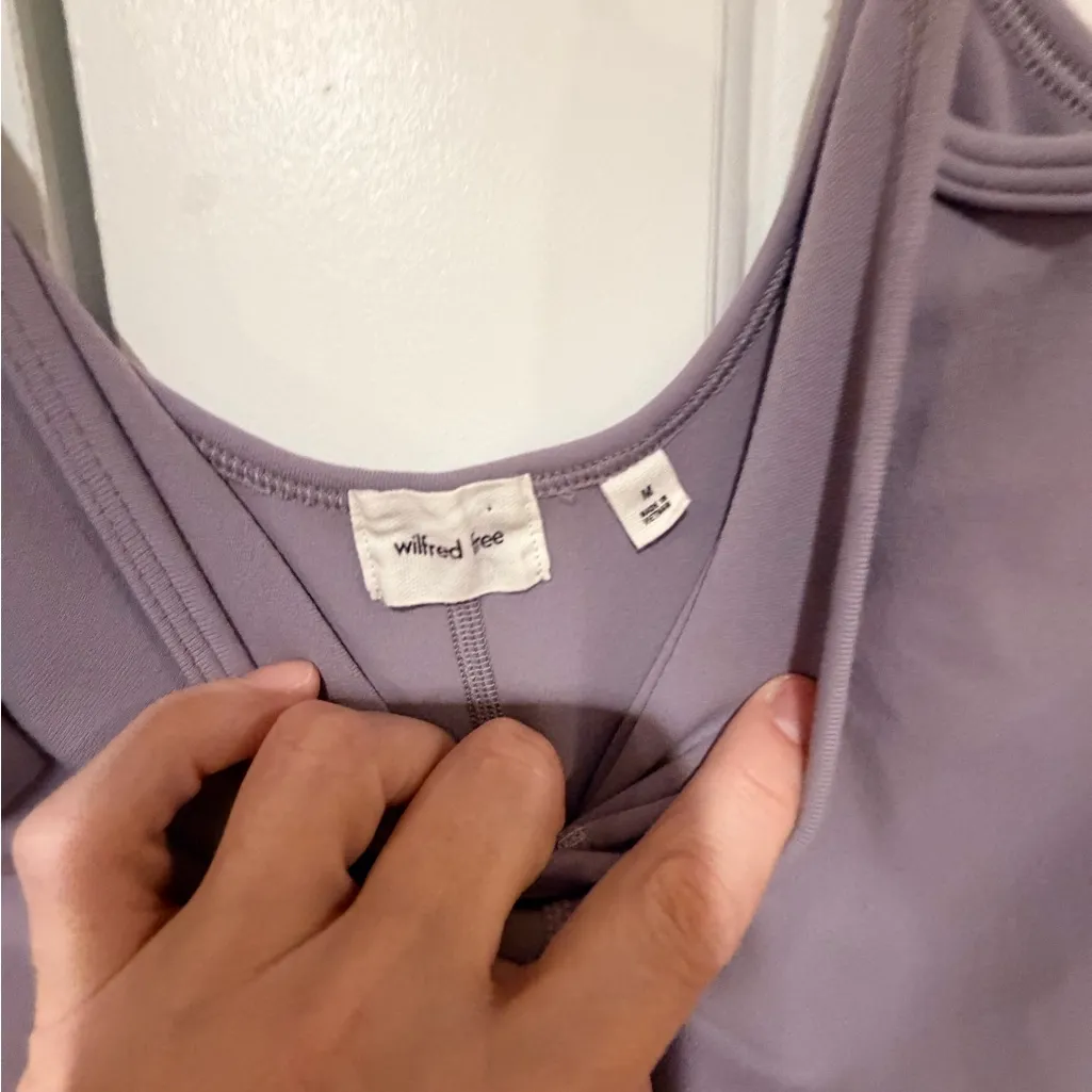 Wilfred free Aritzia free divinity kick flair Lavender Jumpsuit medium - Image 5