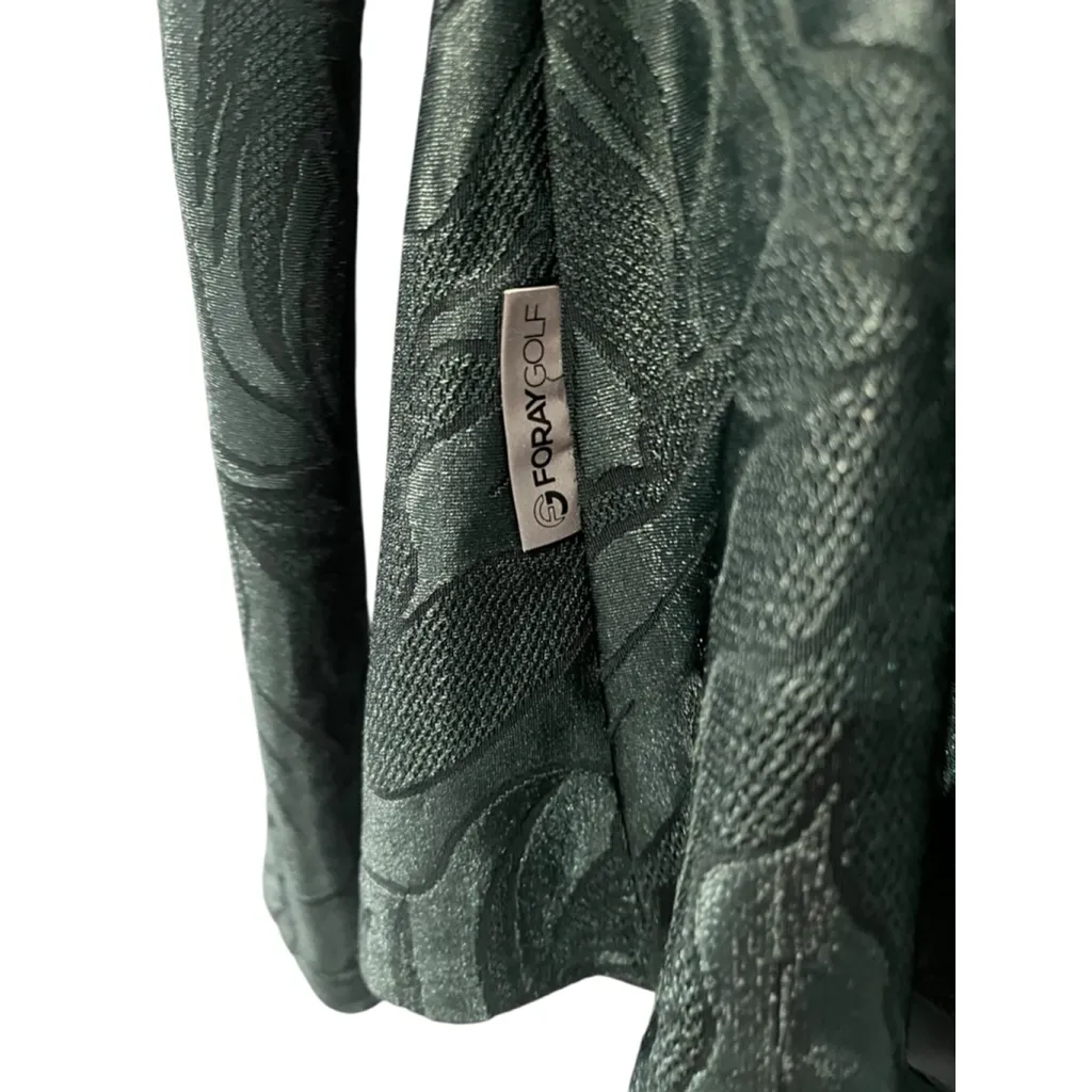 Foray Golf Dark Green Textured Full Zip Jacket Size Small Women's Outdoor Sports - Image 7