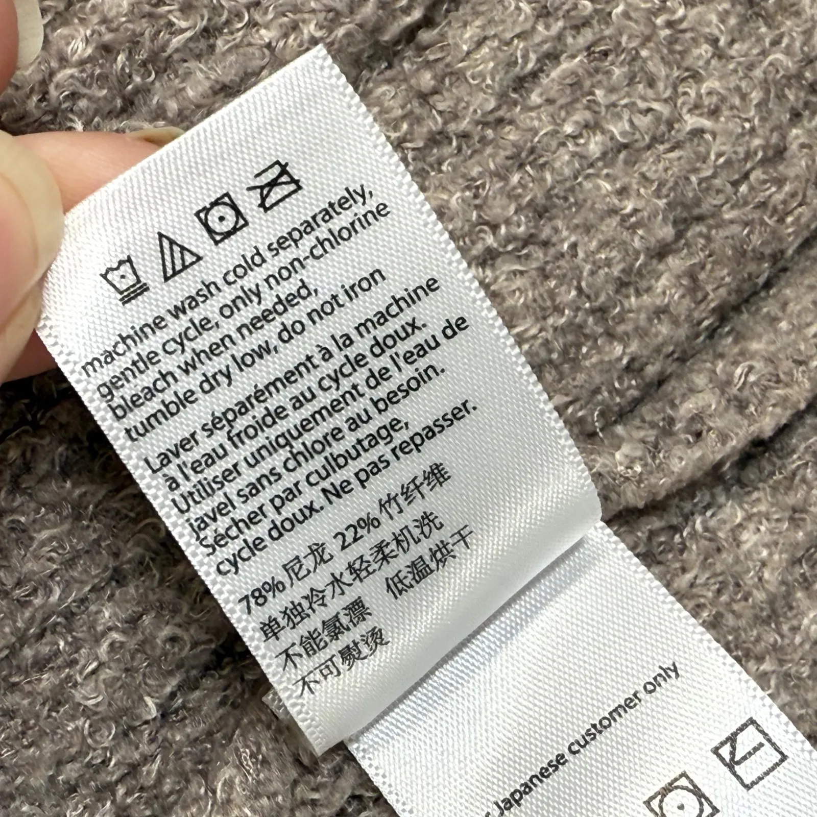 Barefoot Dreams CozyChic Lite Montecito Cardi Cardigan HE Driftwood Taupe Size S - Image 7