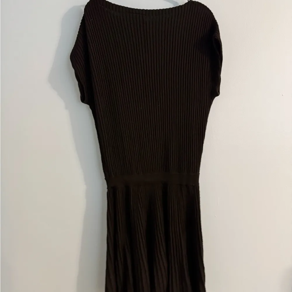 Maeve by anthropologie sweater mini dress short sleeve black size S - Image 6