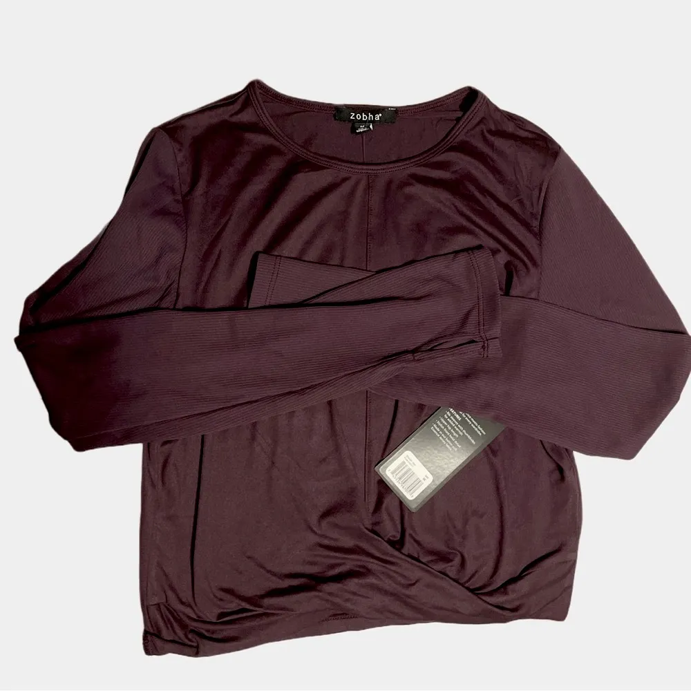  Zobha Shayla Long Sleeve Top-Plum Perfect - Image 2