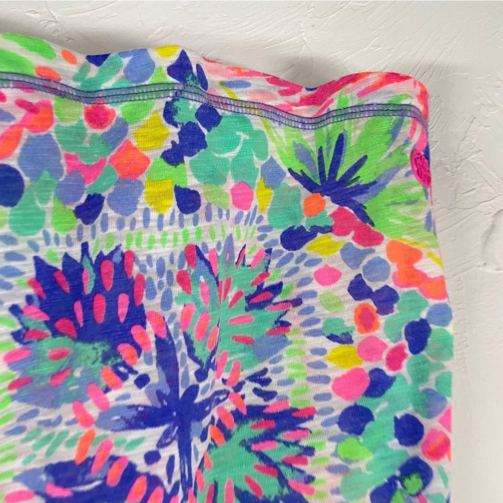 Lilly Pulitzer Multi Color Sleeveless Blouse Womens XS Bright Beachy Tropical - Image 4