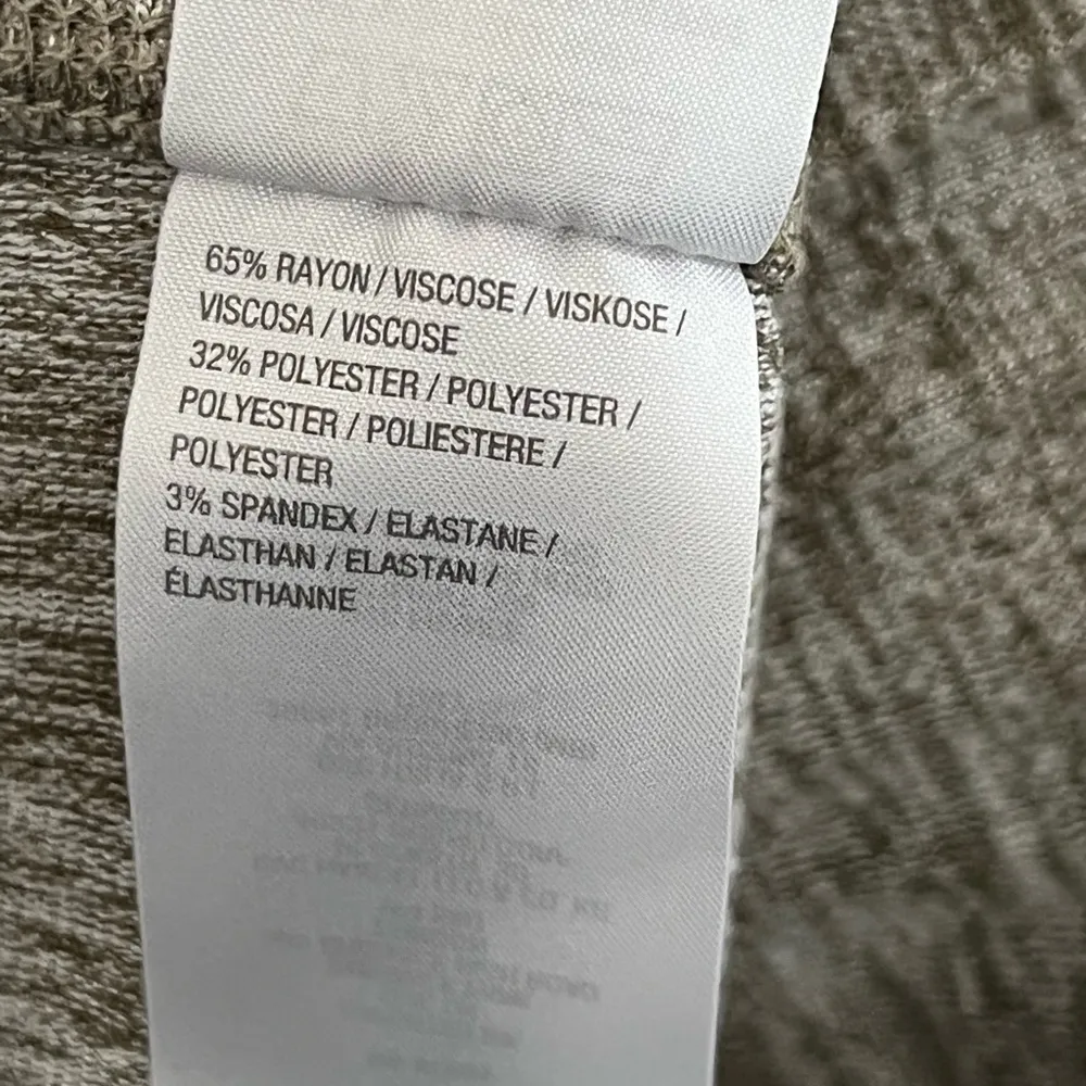 LOGO by Lori Goldstein Wide Leg Crop Gaucho Lounge Pants | Oatmeal | Medium - Image 7