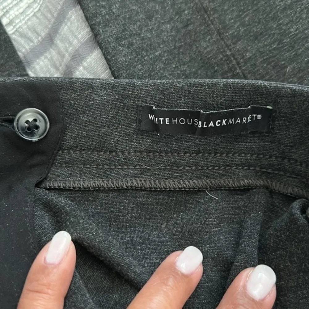 WHBM White House Black Market The Leggings Pull On Gray/Black Size 6 GUC #7582 - Image 5