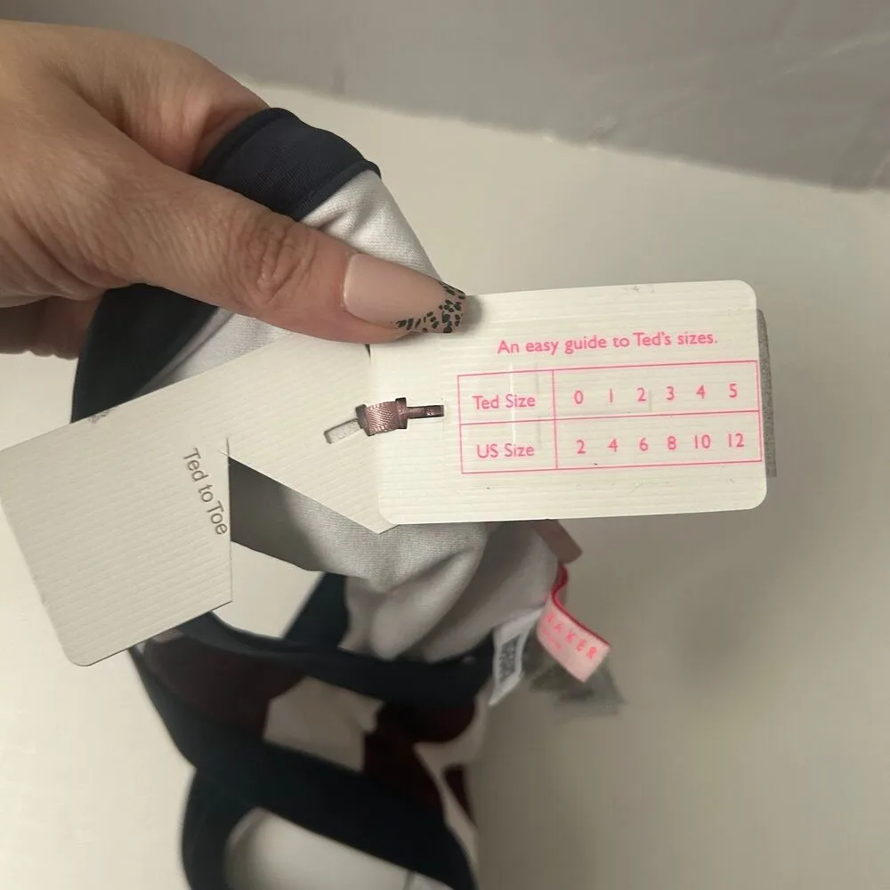 Ted Baker Rowing Striped Navy/Burgandy/White Swim Bikini Bottom - Image 7