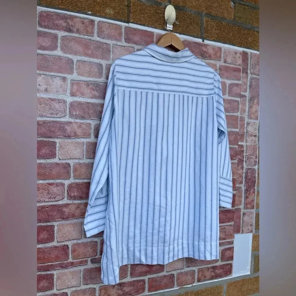 POETRY STRIPE BUTTON THROUGH SHIRT SIZE 8 - Image 13