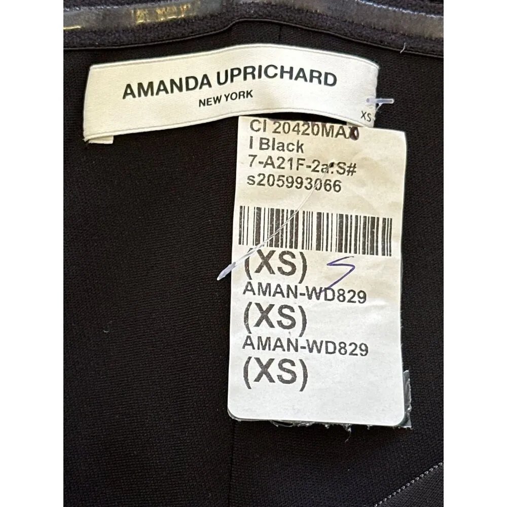Amanda Uprichard Cherri Gown in Black XSmall New Womens Long Maxi Dress - Image 10