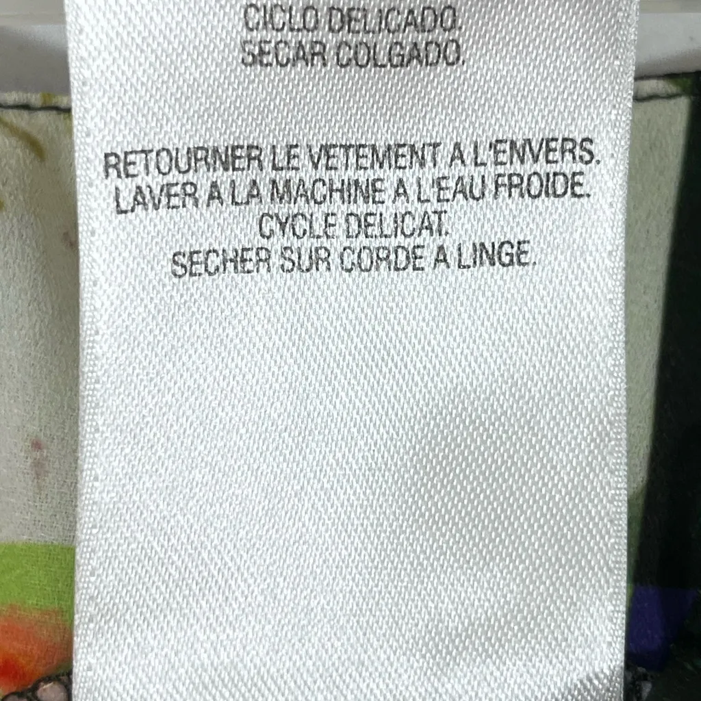 Skye's the Limit Soft Pant Boho Hippie‎ Floral Patchwork W/Pockets LG NEW Green - Image 4