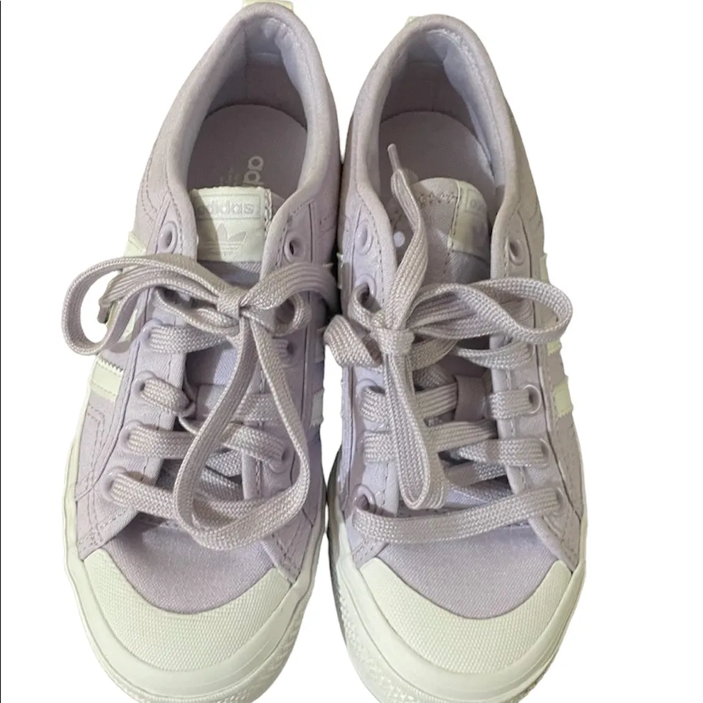 Adidas Nizza Platform Shoes Purple Size 5.5 - Image 2