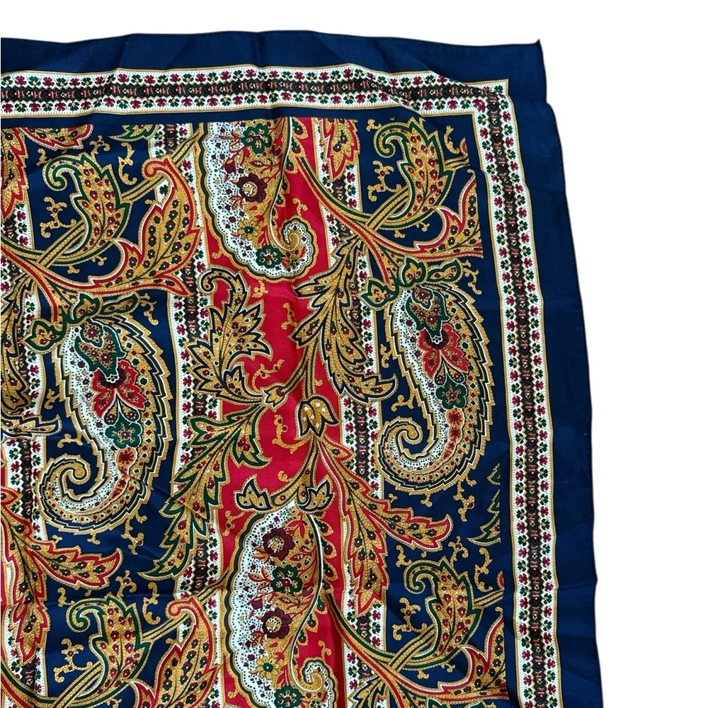 Vintage Paisley Scarf 34x35 - Image 11