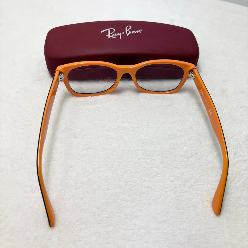 Ray-Ban RB‎ 1528 3661 48 16 130 Tortoise Frame Glasses with Burgundy Case - Image 3