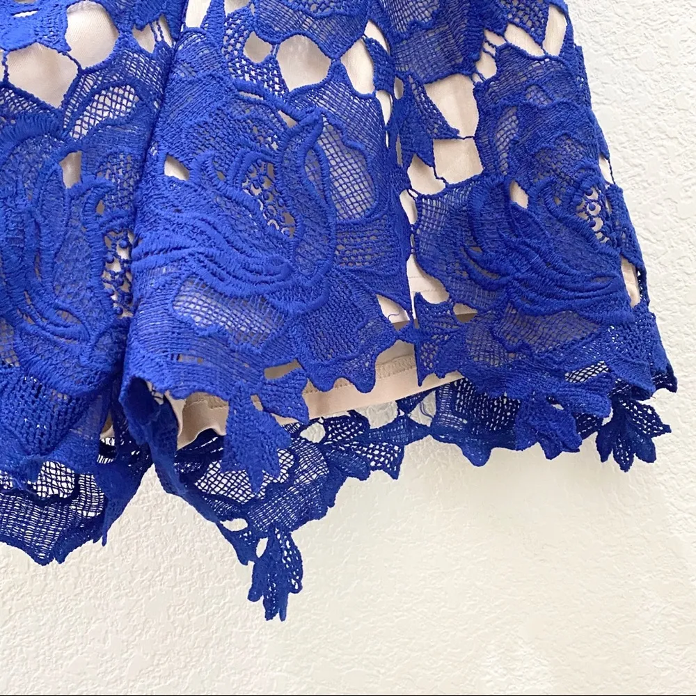 Missguided Blue Ladder Playsuit Romper Size 2 - Image 8