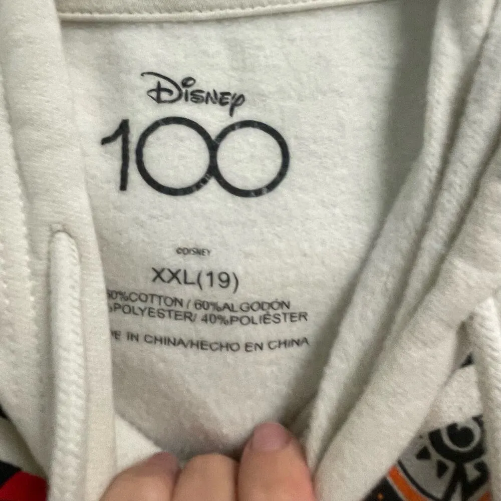 Disney Pop Art Hoodie Sweatshirt Size XXL 19 Junior Pullover - Image 2