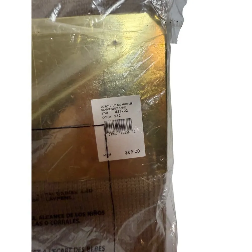 Michael Kors NWT MK  Dome Studded Scarf & Hat Set - Image 5