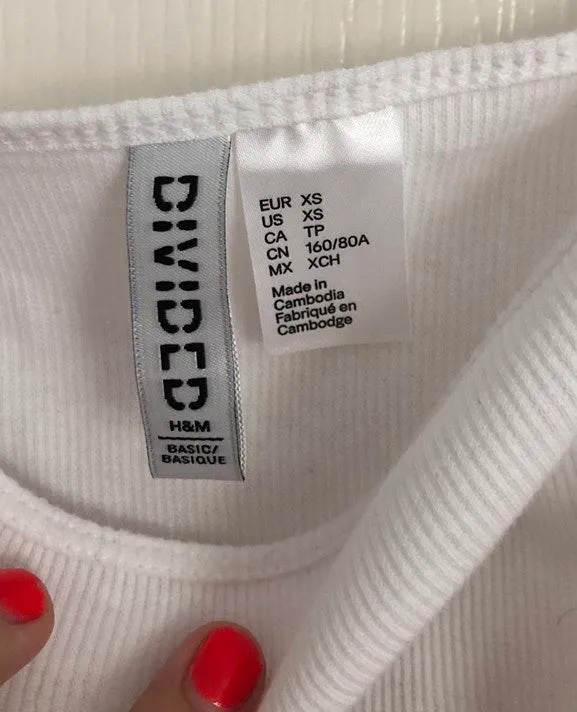 H&M Cropped Tank Top - Image 2