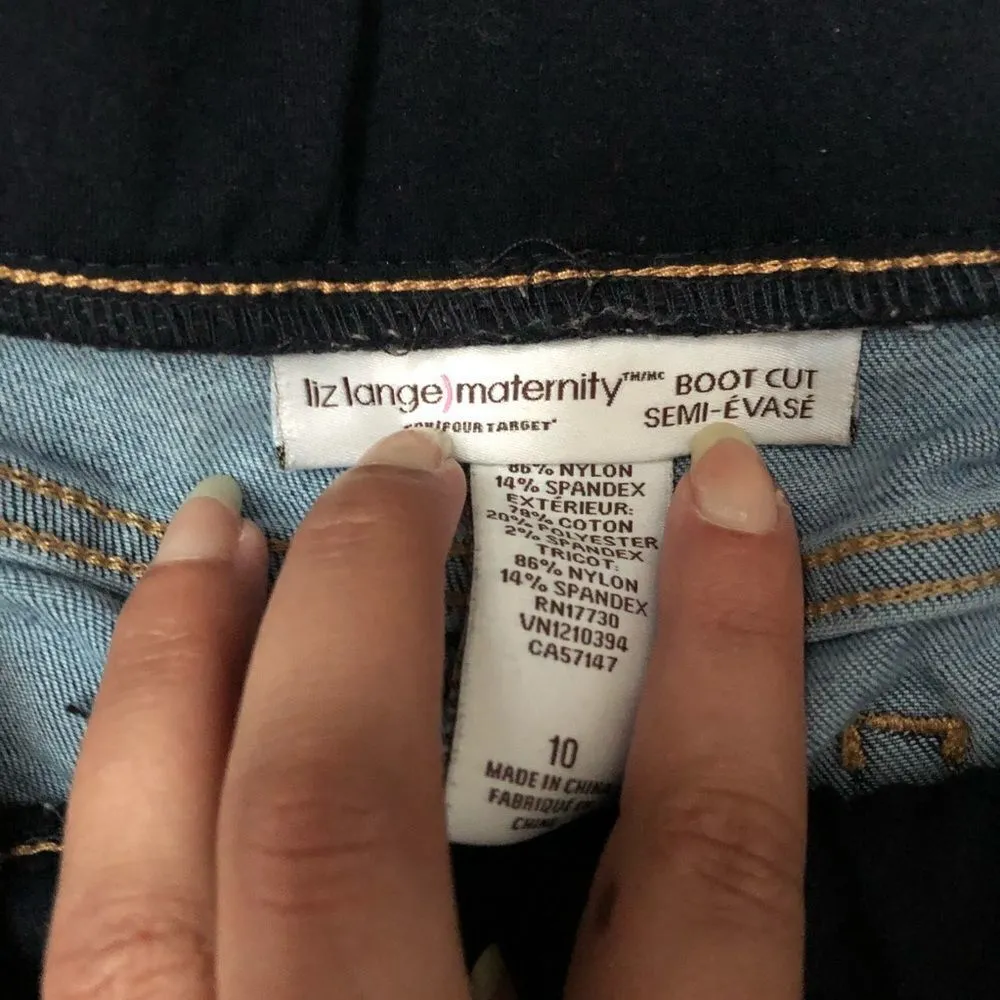 Liz Lange Maternity Target, Boot cut Jeans - Image 4