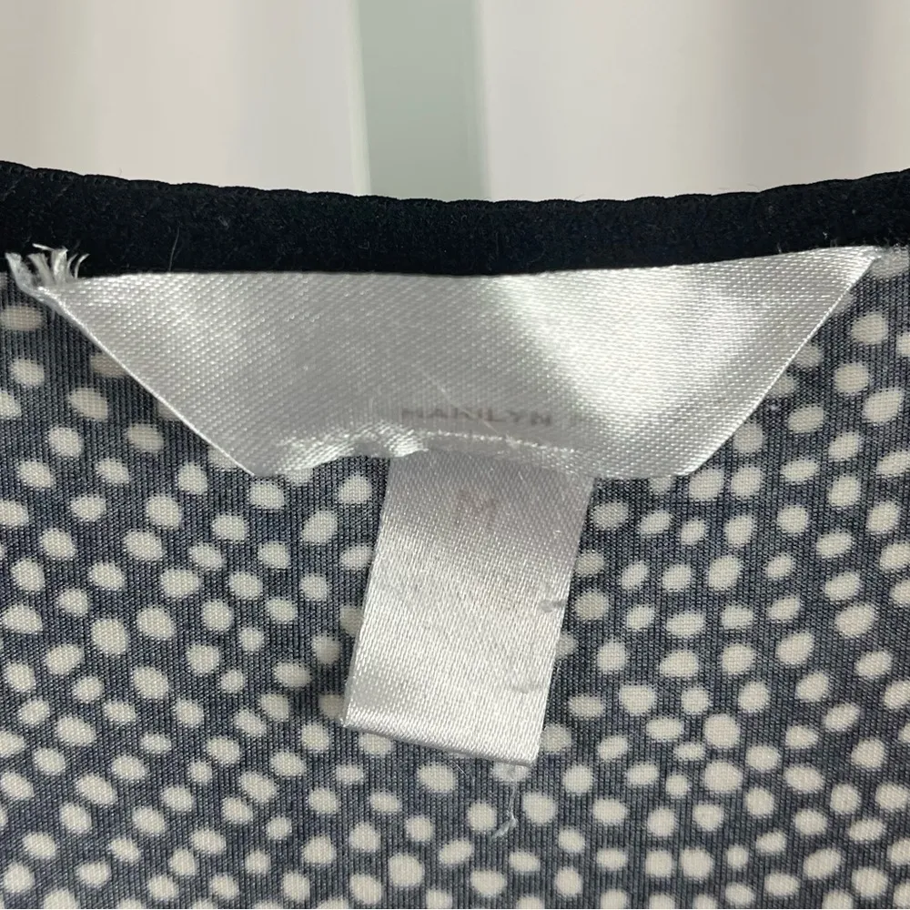 Marilyn Monroe Medium Lace Abstract Polka Dot Slip Dress Nightgown Silky Satiny - Image 4