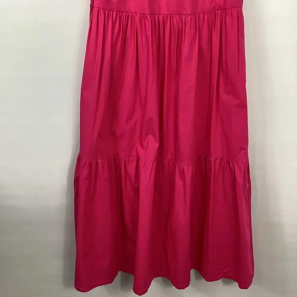 J. Crew Sleeveless Tiered Dress Size 4 - Image 3