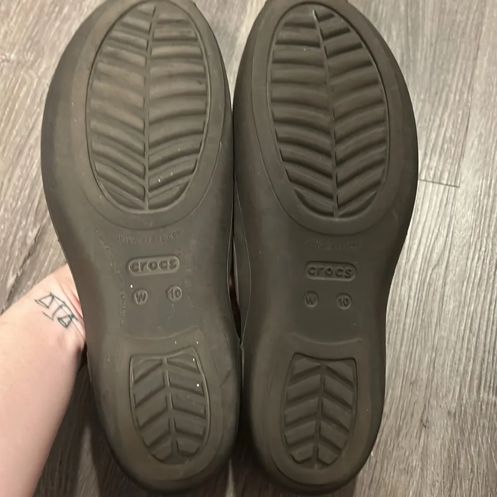 Crocs Olivia Slingback Brown Shoes Flats Iconic Comfort Brown Size 10 - Image 5