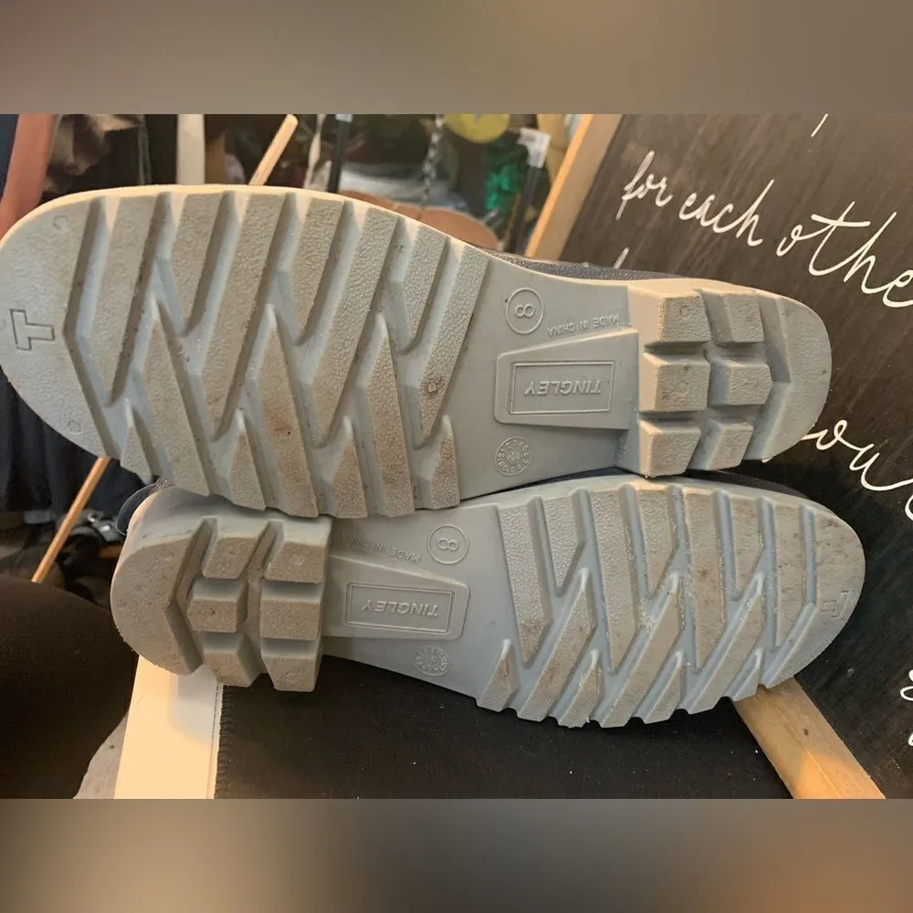 Tingles Navy Rubber Boots size 8‎ Blue - Image 3