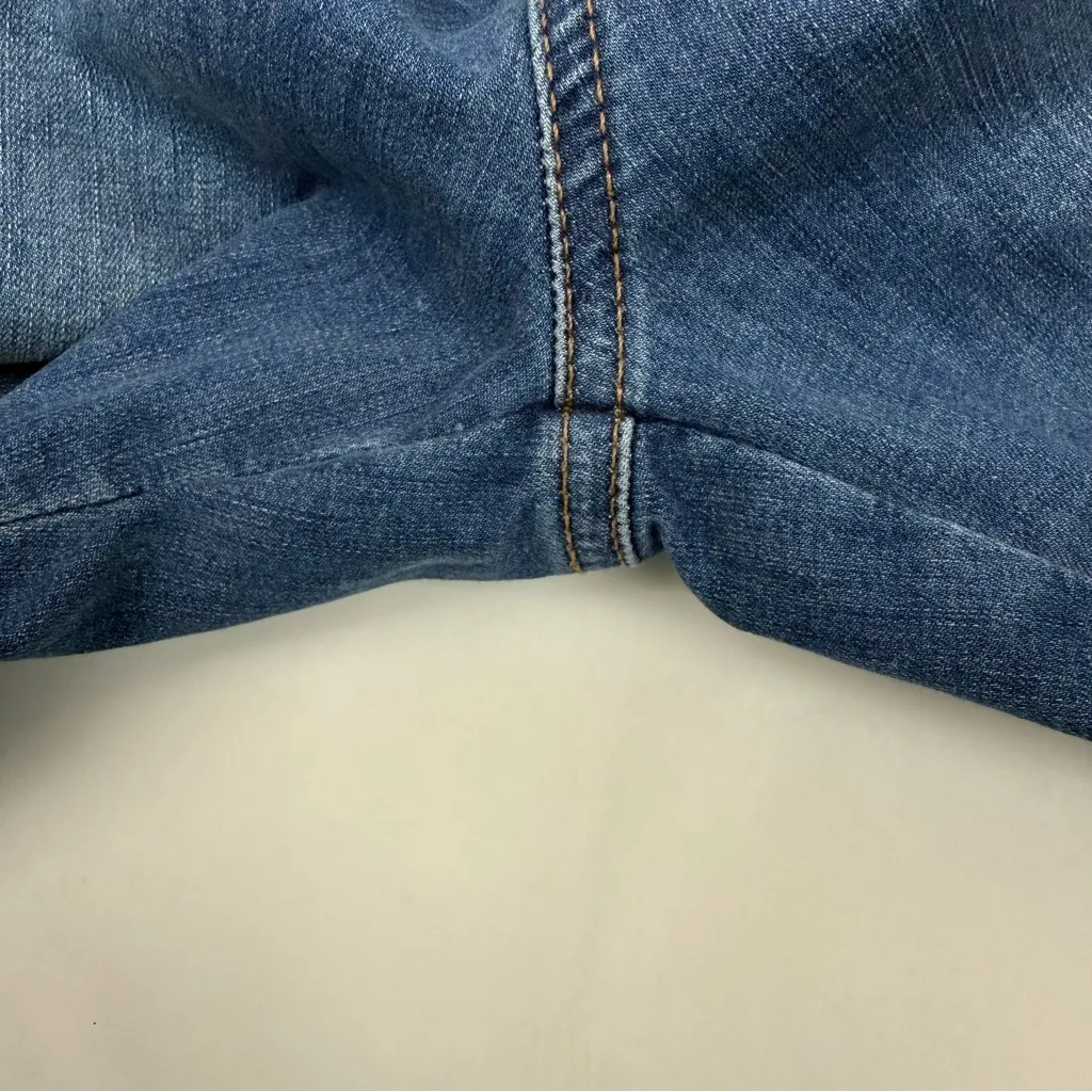 Free People X We The Free Crvy 2nd Avenue One Piece Jumpsuit Overalls Denim Blue - Image 12