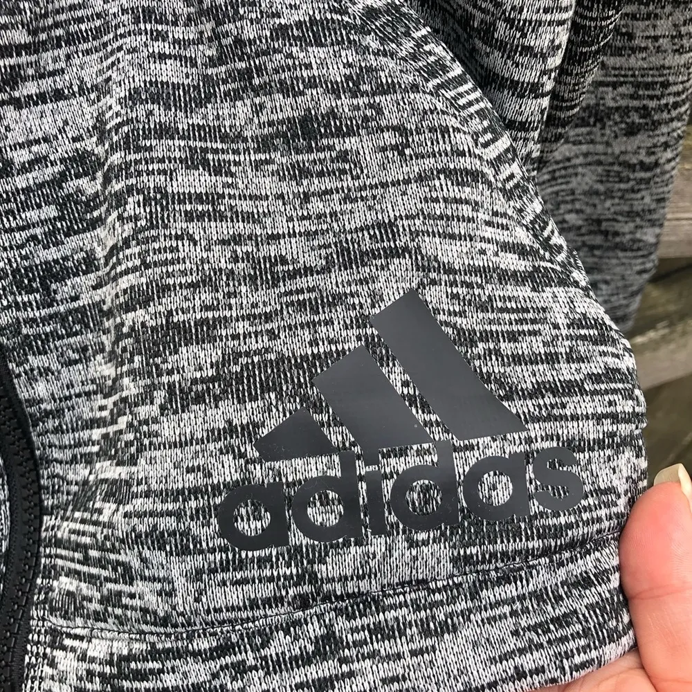 ADIDAS WOMENS ZIP UP HOODIE - Image 4