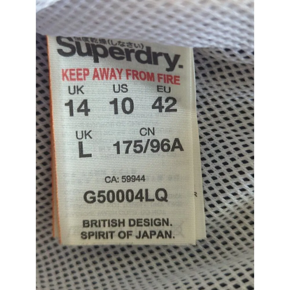 Superdry Colorblock Cagoule Hooded Full Zip Pink Black Women's Size 10 - Image 13