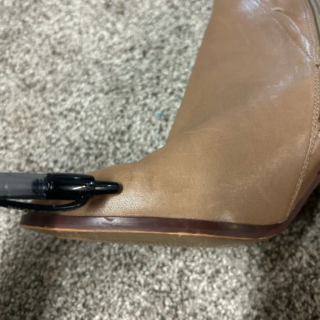 Gibson Latimer Sheep Leather Women’s 9.5M Brown Heeled Ankle Boots - Image 6