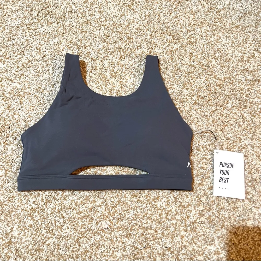 NWT  Flux Impact Bra Smoke Grey Sports Bra Size Small - Image 3